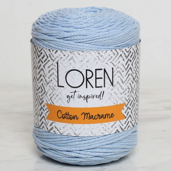 Loren Cotton Macrame Bebe Mavi - R051 - 34375 ürün görseli 1