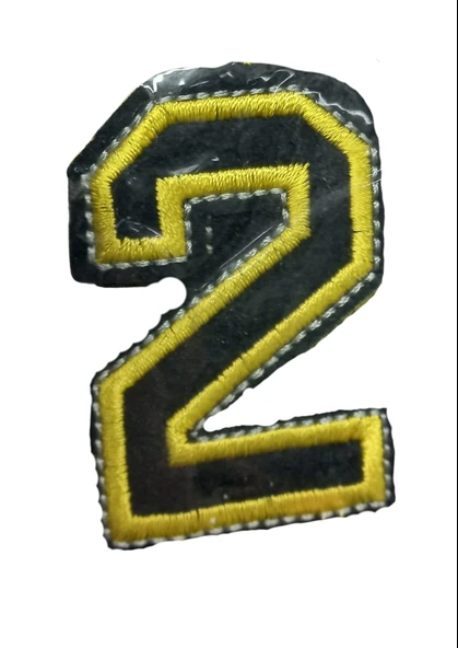 Aplike Ütü İle Yapışan 2 Rakamı Arma 2x4 cm ürün görseli 1