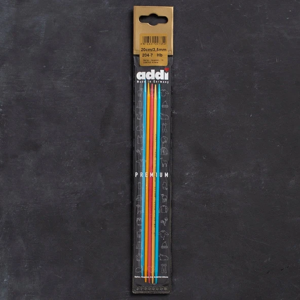 Addi Colibri 3,5mm 20cm Renkli Çorap Şişi - 204-7 ürün görseli 1