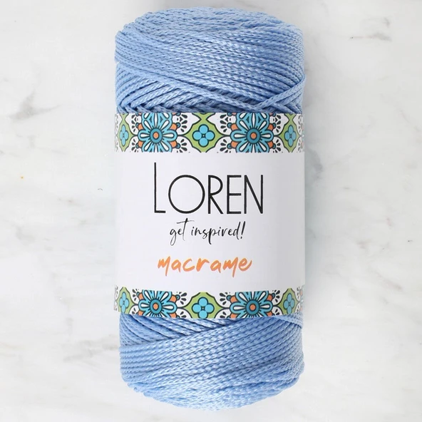 Loren Macrame Mavi El Örgü İpi - RM 0220 - 34350 ürün görseli 1