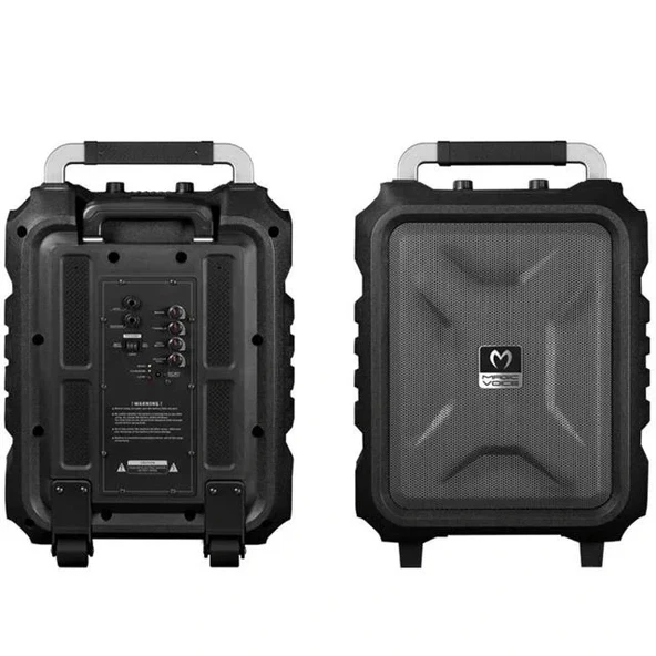 Magicvoice Mv-2015 Usb-sd-bt 1 El + 1 Yaka Mikrofonlu 300w Taşınabilir Şarjlı Hoparlör Anfi - 3