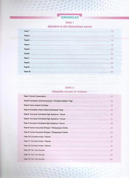 Palme TYT-AYT Türkçe Soru Kitabı - Resim 2
