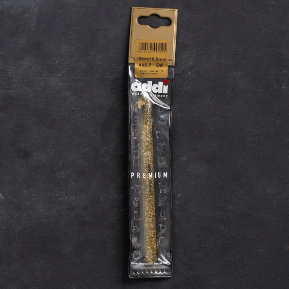 Addi Champagner 10mm 15cm Plastik Simli Yün Tığ - ürün görseli 1