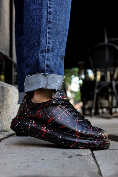 CH254 - CST Pittura Erkek Ayakkabı 471 BEYAZ / KIRMIZI SPLUSH - 3