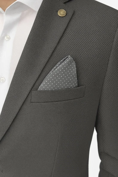 Erkek Siyah Blazer Ceket – İtalyan Kesim, Tek Düğmeli, Tek Yırtmaçlı Şık Klasik Model - Resim 7