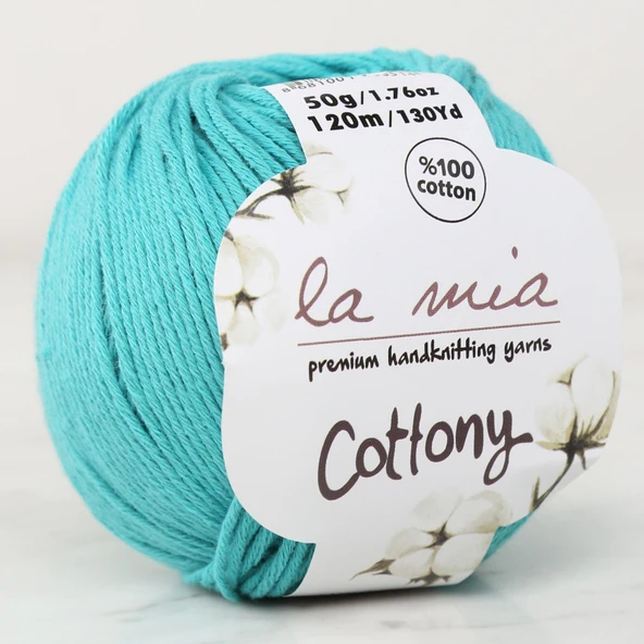 La Mia Cottony Yeşil Bebek El Örgü İpi - P8-L008 - 33569 ürün görseli 1
