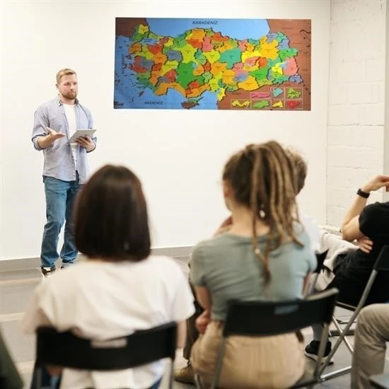 BUFFER® Renkli Türkiye Haritası Manyetik Yapıştırıcı Gerektirmeyen Duvar Stickerı 118 CM * 56 CM - 4