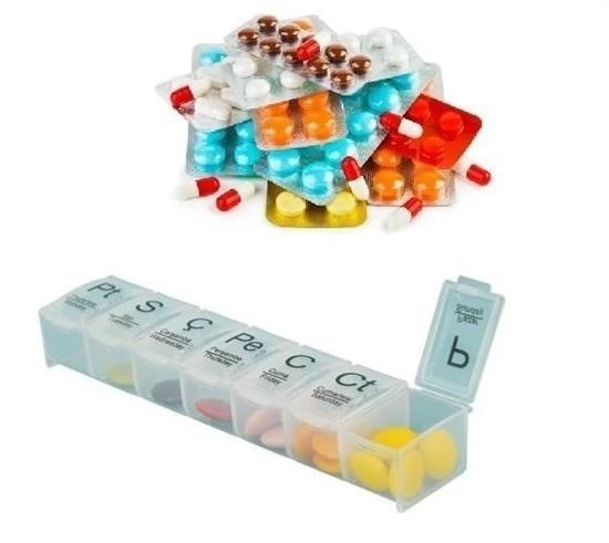 BUFFER® Haftalık Günlük İlaç Saklama Kutusu 7 Günlük İlaç Saklama Kabı - 3