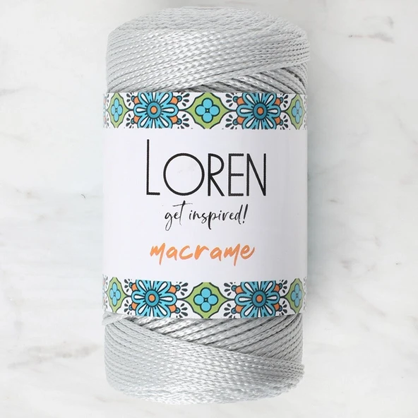 Loren Macrame Gri El Örgü İpi - RM 060 - 34331 ürün görseli 1