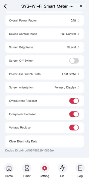 Tongou Ekranlı Akıllı Voltaj ve Akım Koruma Rölesi - Sıcaklık WiFi Özellikli Çift Kutuplu Monofaz - Resim 7