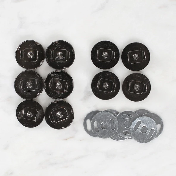 Loren Manyetik Antrasit Metal 5'li Çıt Çıt - 2