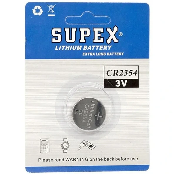 Supex Cr2354 3 Volt Lityum Pil Tekli