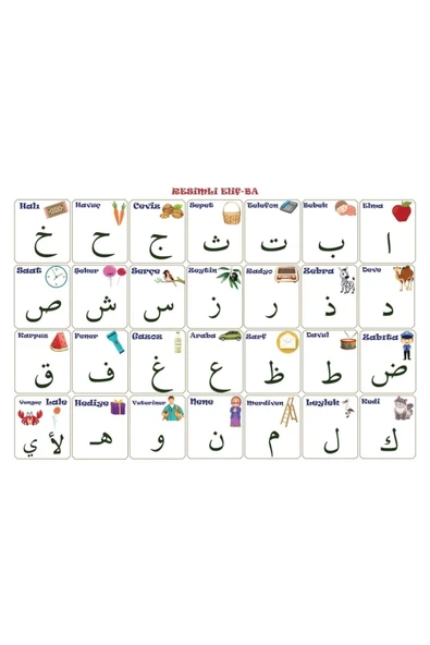 BUFFER® 100x150 cm Statik Kağıt Elif-Ba Öğrenme Tahtası - 6