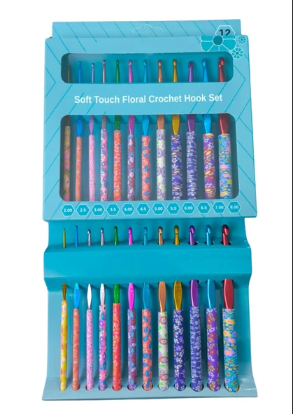 Yün Tığ Set Desenli 12 Adet