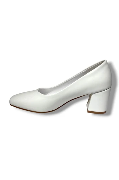 Cshoes 176-26 Cilt Deri Kare Topuklu Kadın Ayakkabı - 6