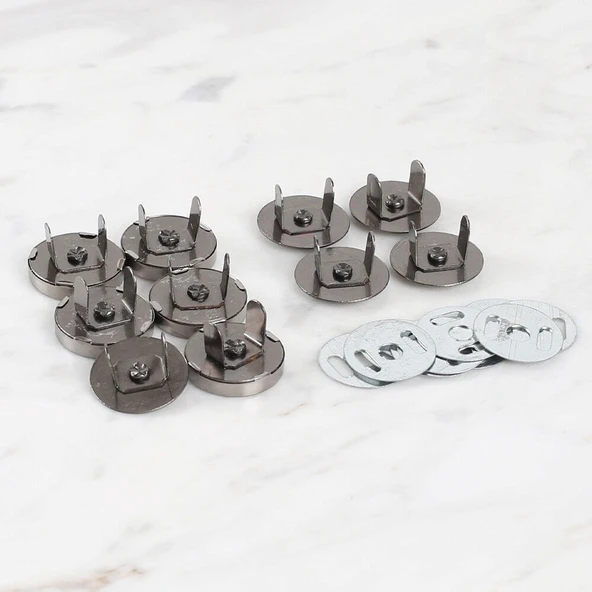 Loren Manyetik Antrasit Metal 5'li Çıt Çıt - 3