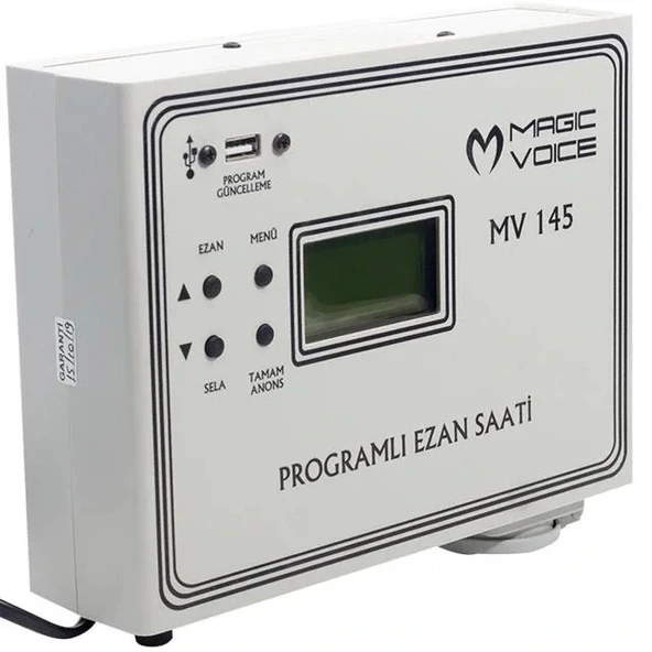 Magicvoice Mv-145 3 Hocalı Programlı Duvar Tipi Ezan Saati ürün görseli 1