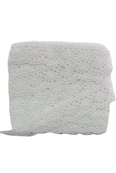 Kopanaki Dantel en 5 cm Badem Model Beyaz 5 Metre