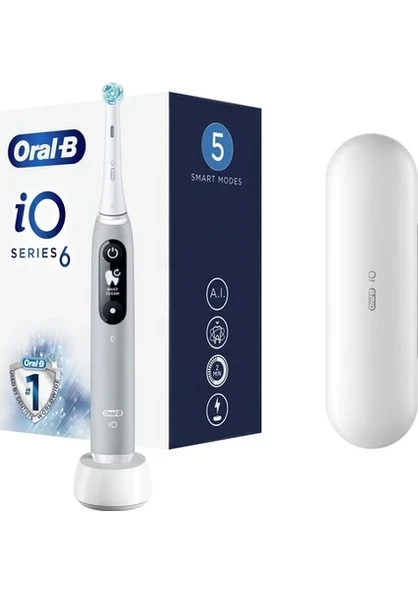 Oral-B iO 6 Gri Şarjlı Diş Fırçası ürün görseli