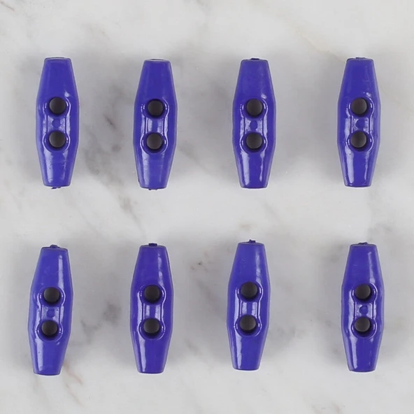 Loren Crafts saks mavi 8 li çoban düğme - 105 - Resim 2