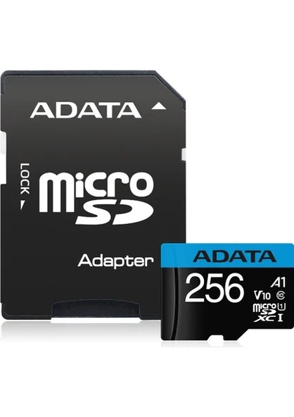 ADATA 256GB PREMIER MICROSDXC UHS-I CLASS10 V10 AUSDX256GUICL10A1-RA1 ürün görseli 1