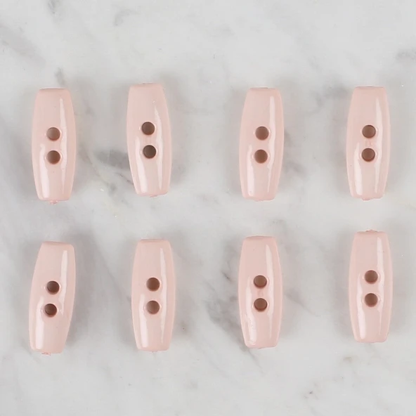 Loren Crafts pudra pembe 8 li çoban düğmesi - 70 - Resim 2