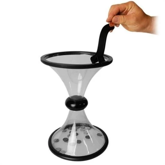 BUFFER® Eğlenceli Huni Şeklinde İlginç Şeffaf Para Biriktirme Kumbarası - 2