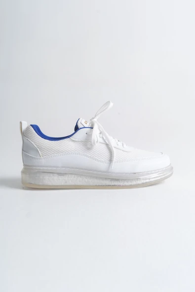 CH181 - RRT İpekyol  Erkek Ayakkabı BEYAZ / SAX MAVI - 4