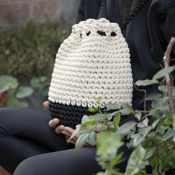 Loren XL Makrome Lila El Örgü İpi - R037 - 33716 - Resim 3