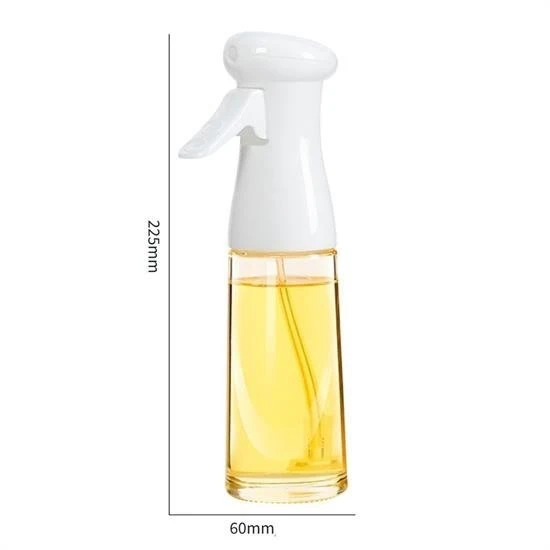 BUFFER® Çok Amaçlı Cam Şişe Püskürtmeli Dağıtıcı Yağdanlık Limonluk Sirke Sosluk Spreyi Beyaz - 6