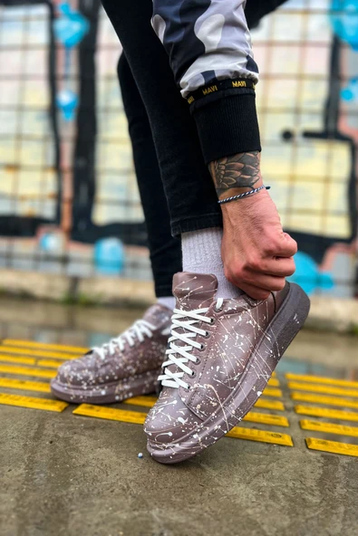 CH254 - CBT Pittura Erkek Ayakkabı 548 KAHVE / BEYAZ SPLUSH - 4