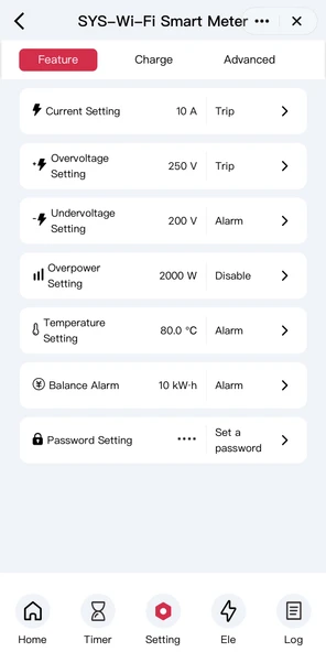 Tongou Ekranlı Akıllı Voltaj ve Akım Koruma Rölesi - Sıcaklık WiFi Özellikli Çift Kutuplu Monofaz - Resim 6
