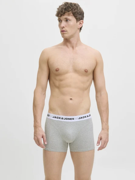 JACK JONES 7 li Pamuklu Erkek Boxer 12285371 - Resim 3