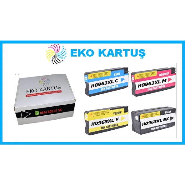 Hp Officejet Pro 9010 Kartuşu 4 Renk 963XL ürün görseli