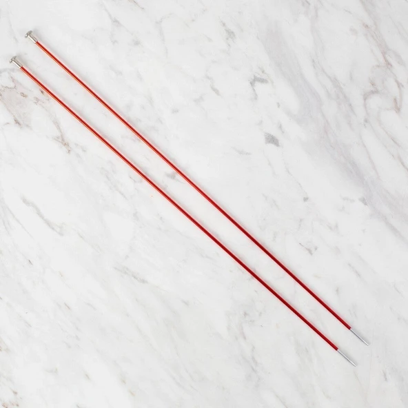 Loren Rythm 2,5mm Kırmızı Renkli Metal Örgü Şişi ürün görseli 1