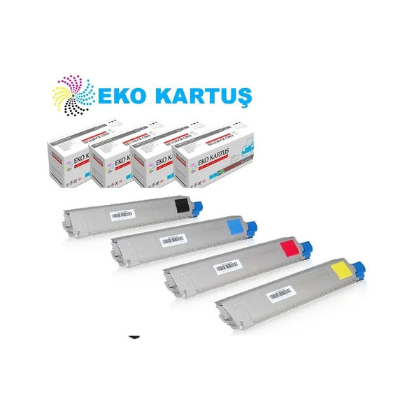 Oki C841DN Muadil Toner 4 Renk Set ürün görseli