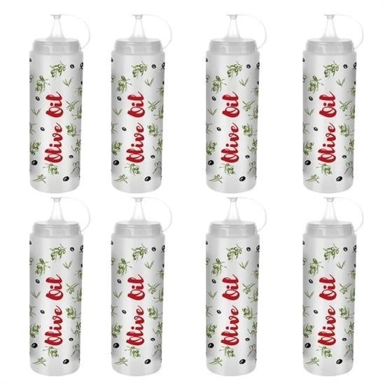 BUFFER® Şeffaf Kapaklı Sızdırmaz Yağlık Sosluk Şişesi Plastik Yağdanlık Master Chef AP-9471 - 8