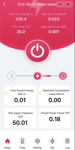 Tongou Ekranlı Akıllı Voltaj ve Akım Koruma Rölesi - Sıcaklık WiFi Özellikli Çift Kutuplu Monofaz - Resim 4