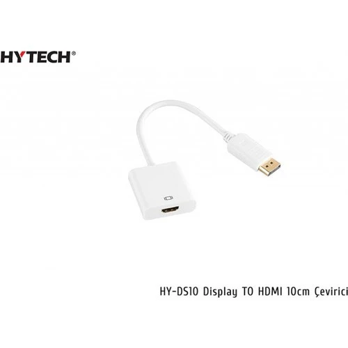 Hytech HY-DS10 Display Port To HDMI ÇEVIRICI ADAPTÖR 10cm