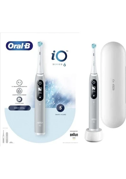 Oral-B iO 6 Gri Şarjlı Diş Fırçası - Resim 2