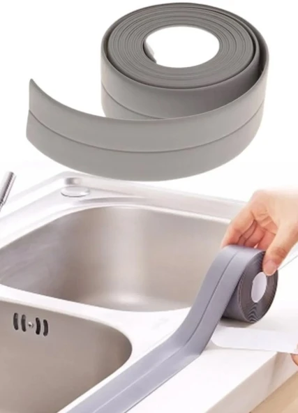 GRİ Su Sızdırmaz Lavabo Kenar Bandı (KUTUSUZ) (3.2m) (5250) ürün görseli 1