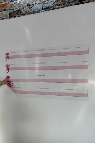 BUFFER® Kılavuz Çizgili Akıllı Kağıt Yazı Tahtası Duvarda İz Bırakmaz Statik Yeni Müfredata Uygun 100x56cm - 7