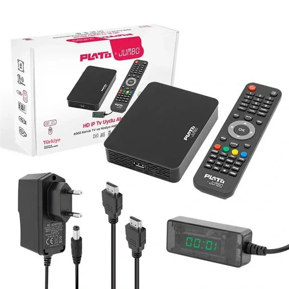 Plato Jumbo Linux Tabanlı Ethernet Girişli Ip Tv Uydu Alıcısı - Resim 3
