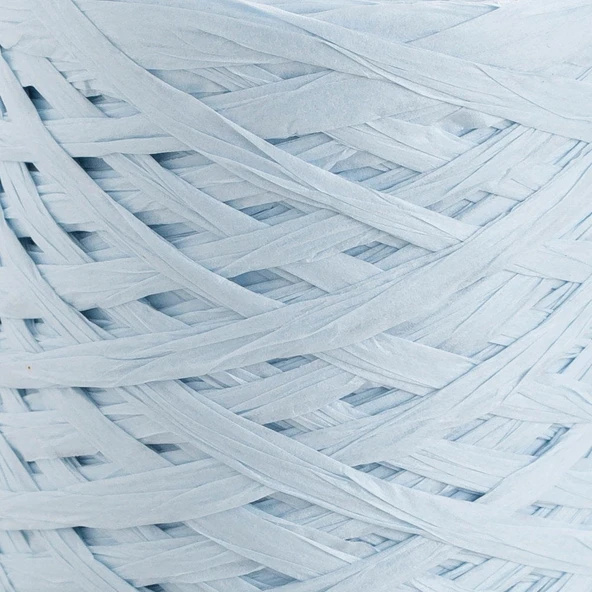 Loren Natural Raffia 90 gr Açık Mavi Kağıt İp - 27 - Resim 2