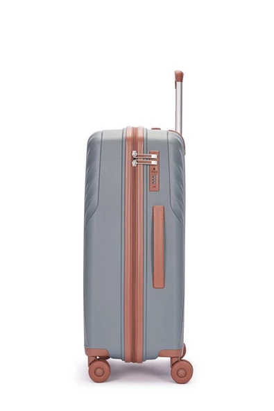 Benetton Trolley Valiz Antrasit Orta Boy 14BNT8010-02-ANT - Resim 5