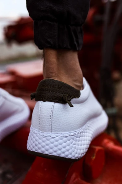 CH107 - CBT Felibord Erkek Ayakkabı BEYAZ / HAKI - Resim 2