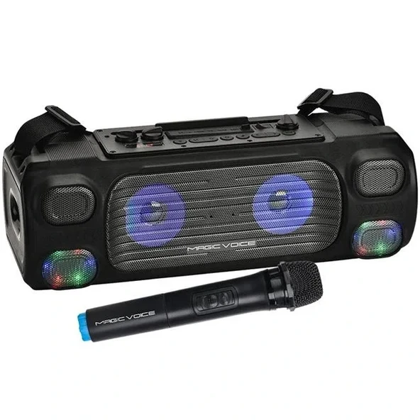 Magicvoice Mv-7001 Vhf El Mikrofonlu Usb-sd-bluetooth Işıklı 40 W Taşınabilir Şarjlı Seyyar Anfi - 2
