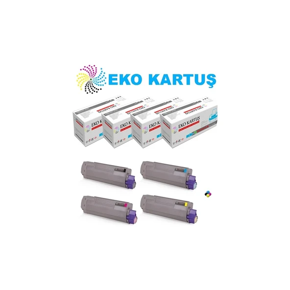 Oki C612 Muadil Toner 4 Renk Set ürün görseli