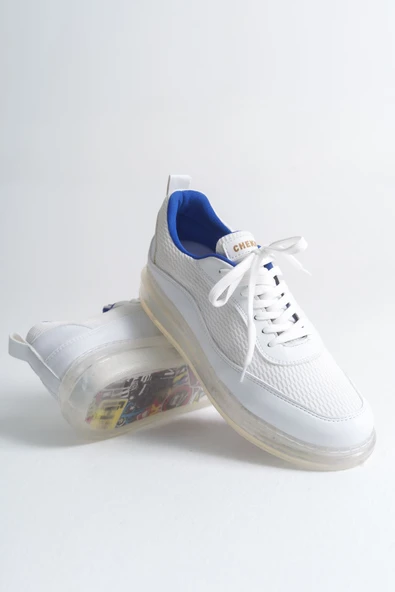 CH181 - RRT İpekyol  Erkek Ayakkabı BEYAZ / SAX MAVI - 2