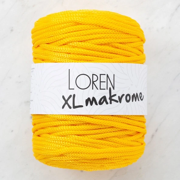 Loren XL Makrome Sarı El Örgü İpi - R002 - 33703 ürün görseli 1